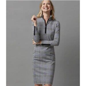 J. McLaughlin Womens Size XS Bedford Knee-Length Dress in Aspen Glenn Plaid